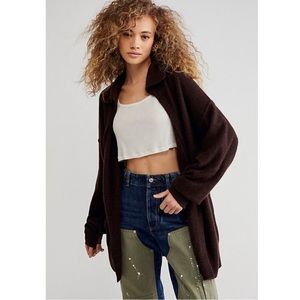 Women's Brown Swim Too Deep Cashmere Cardi